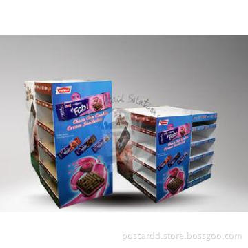Customized printed cardboard pallet display with two sides